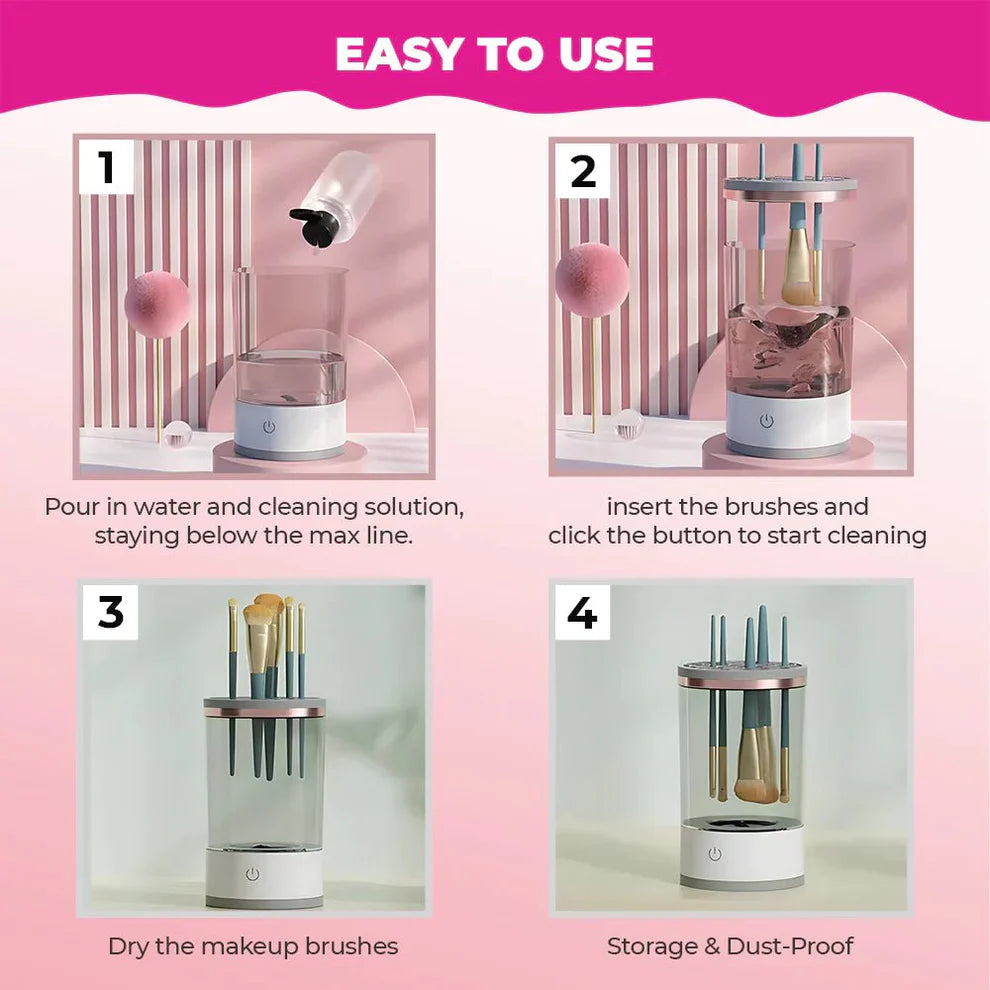 Portable Electric Makeup Brush Cleaner