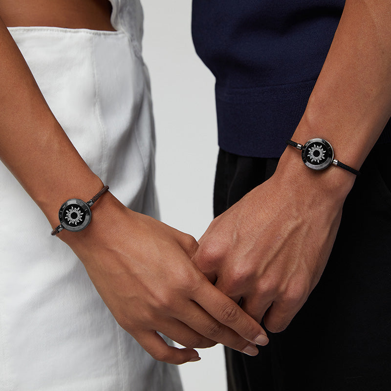 Sun&Moon Touch Bracelets with Milan Rope
